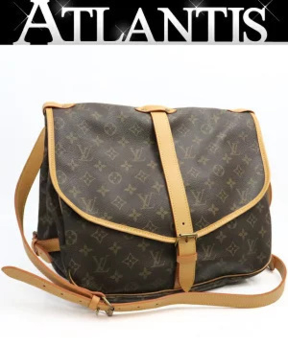 Louis Vuitton Saumur Shoulder Bag Monogram Brown